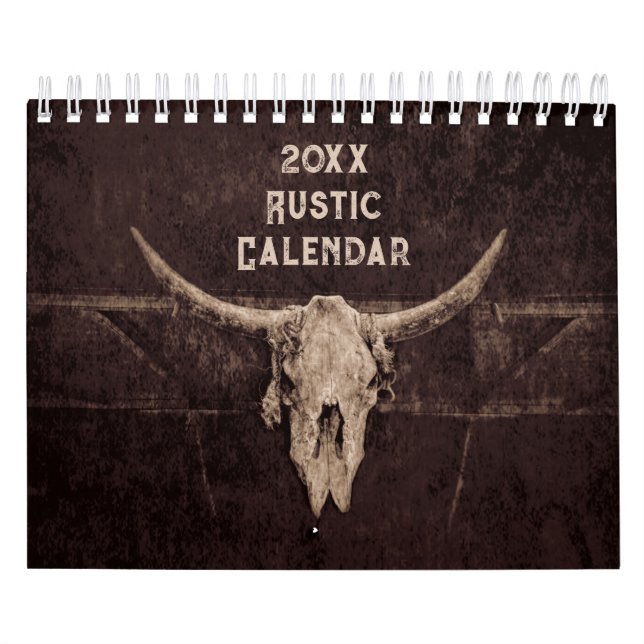 Calendário Rustic Vintage Country Fazenda Art 2024 (Capa)