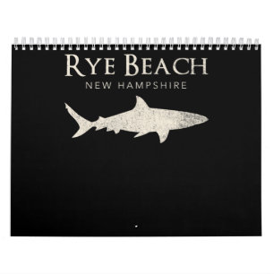 Calendário Rye Beach New Hampshire - Presentes do Fosso