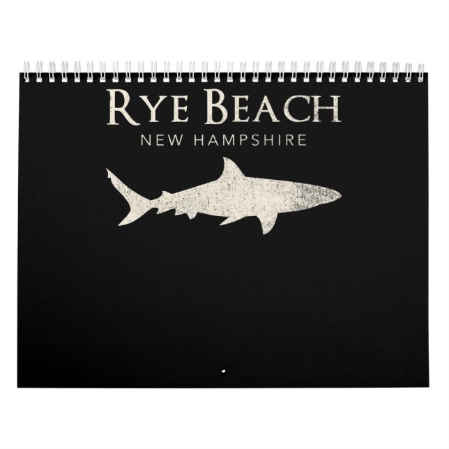 Calendário Rye Beach New Hampshire - Presentes do trevo de tu (Capa)