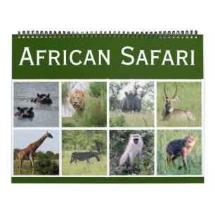 Calendário safári africano 2026 grande
