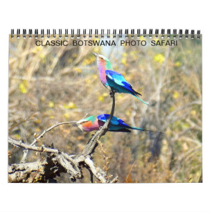 CALENDÁRIO SAFÁRI FOTOGRÁFICO CLÁSSICO EM BOTSUANA