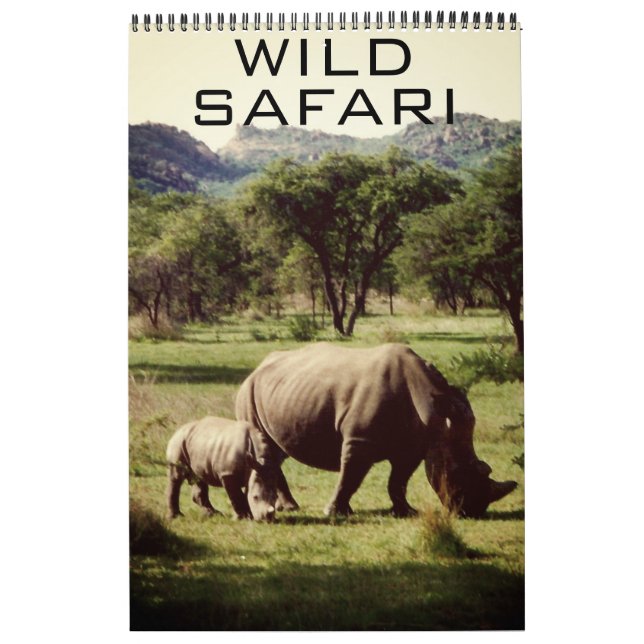 Calendário safari selvagem (Capa)