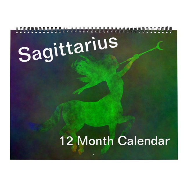 Calendário Sagitário Zodiac - Símbolos Colortivos de Sinais d (Capa)