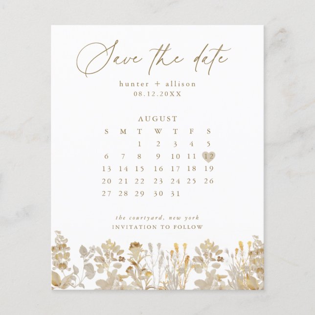 Calendário Salvar a Data | Bella (Frente)