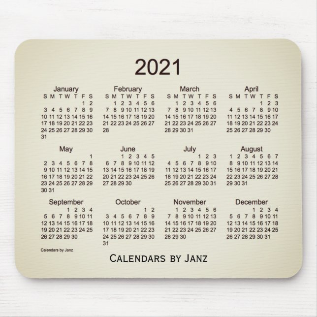 Calendário San Telmo 2021 por Janz Mouse Pad (Frente)