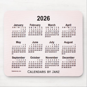 Calendário Sangria Smoke 2026 por Janz Mouse Pad