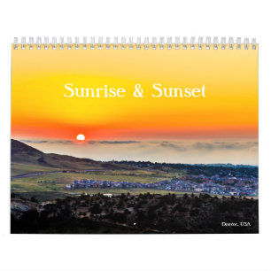 Calendário Sanrise e Sunset