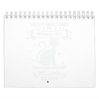 Calendário Santuário De Witch Salem Para Cats Negros Wayward 