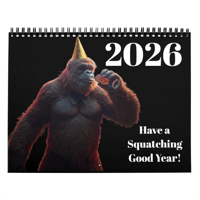 Calendário Sasquatch Bigfoot Calendar (Capa)