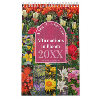 Calendário Say It Daily Affirmations in Bloom 12-months