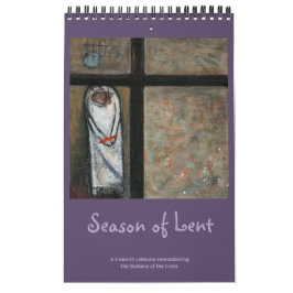 Calendário sazonal de 3 meses do Lenten