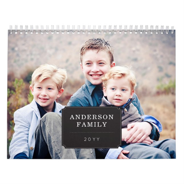 Calendário Sazonal de Fotos Personalizado (Capa)
