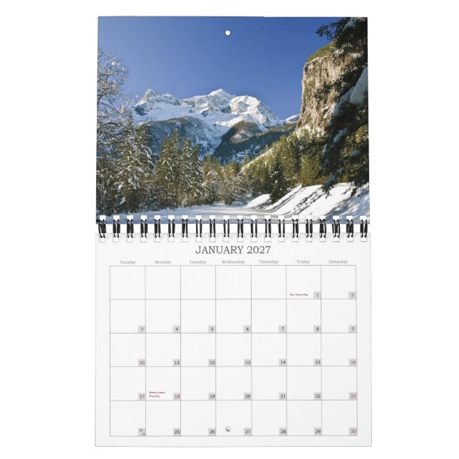 Calendário Scenic Salzkammergut (Jan 2027)