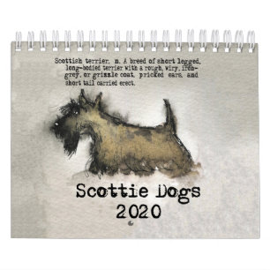 Calendário Scottie Dogs 2020 Calendar