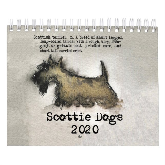 Calendário Scottie Dogs 2020 Calendar (Capa)