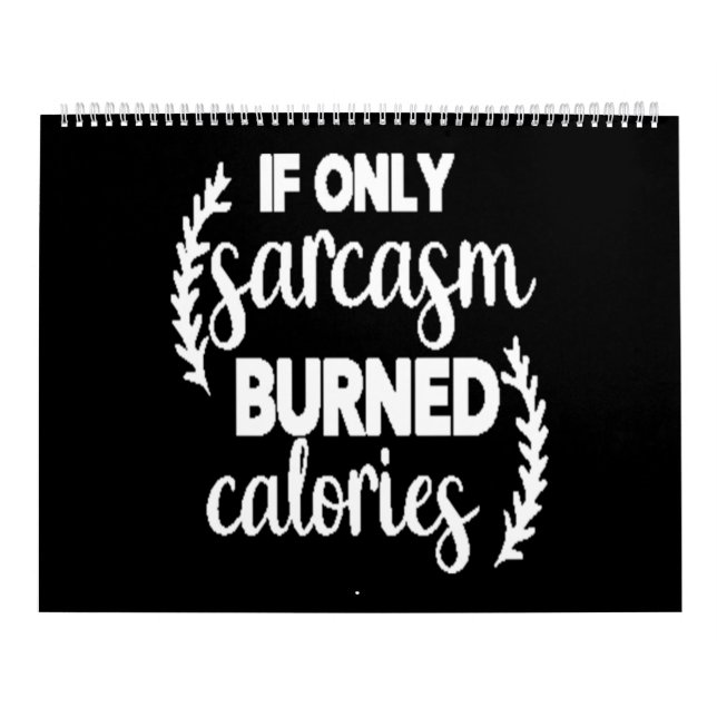 Calendário se apenas sarcasmo queimado calorias (Capa)