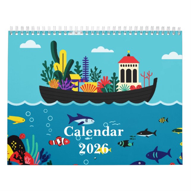 Calendário Sea and beach (Capa)