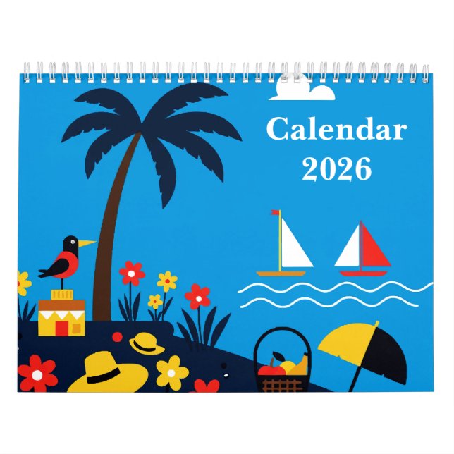 Calendário Sea and beach (Capa)