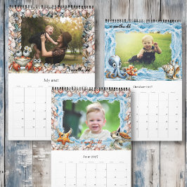 Calendário Sea Life Baby's First Year Photo Custom Calendar