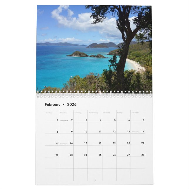 Calendário Seascapes (Fev 2026)