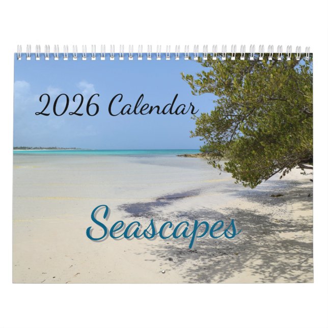Calendário Seascapes Ocean Sea Tropical (Capa)