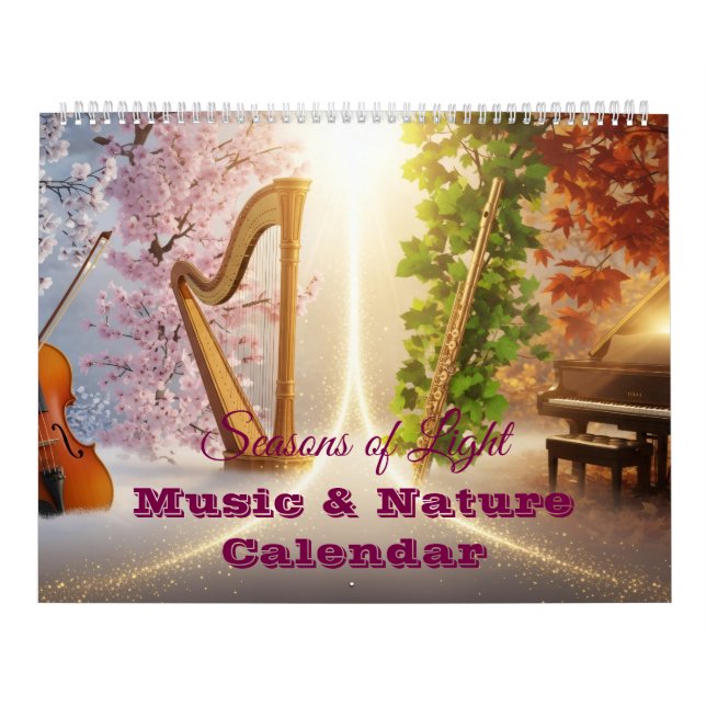 Calendário Seasons of Light – Music & Nature (Capa)