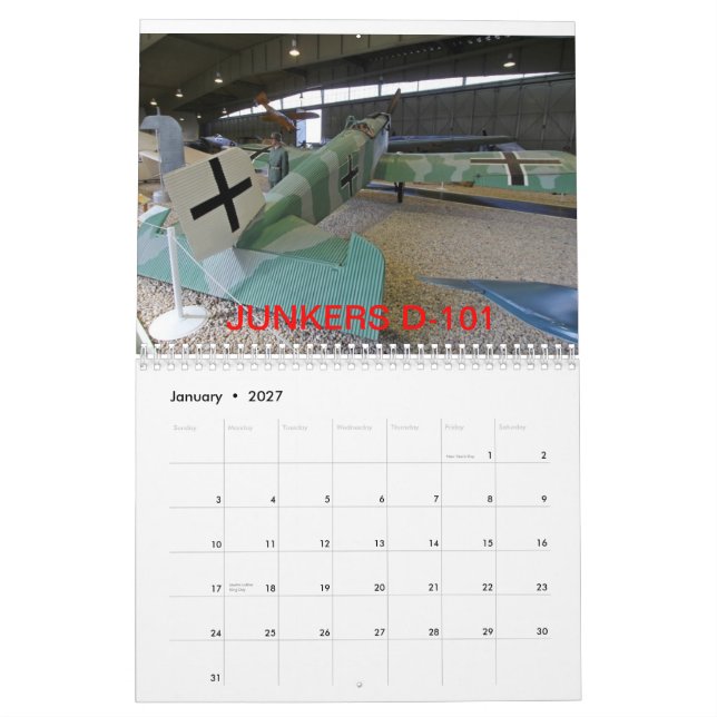 CALENDÁRIO SELVAGEM IDO AVIÕES 2013 (Jan 2027)