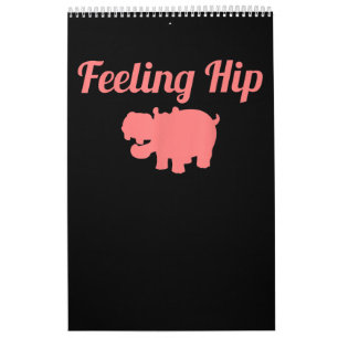 Calendário Sensação de Hip Hippopotamus Engraçado Presente