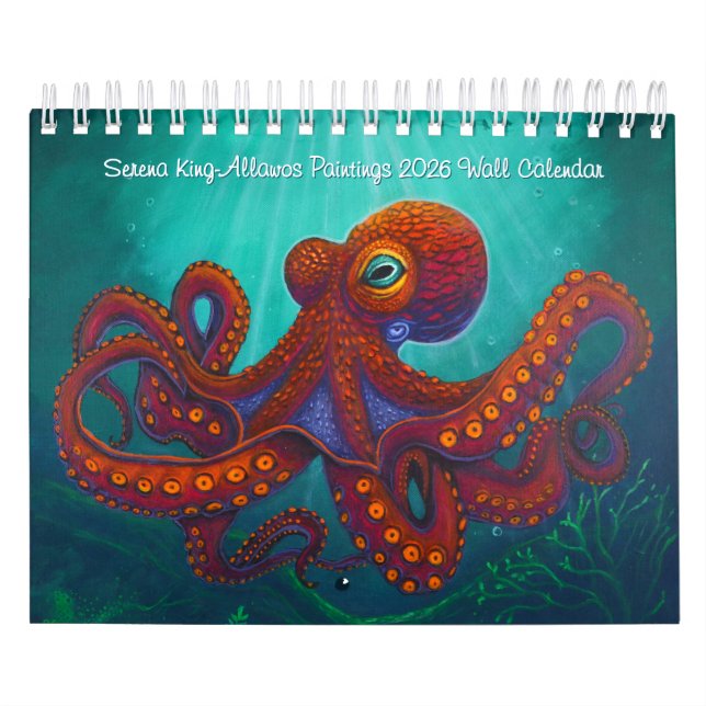Calendário Serena King-Allawos Paintings 2026 Wall Calendar (Capa)