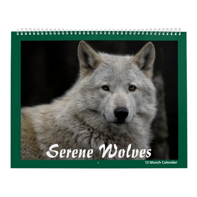 Calendário Serene Wolves (Capa)