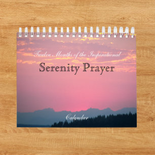 Calendário Serenity Prayer Inspiration Fotográfica
