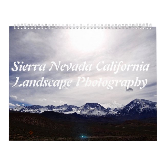 Calendário Serra fotografia da paisagem de Nevada Califórnia (Capa)