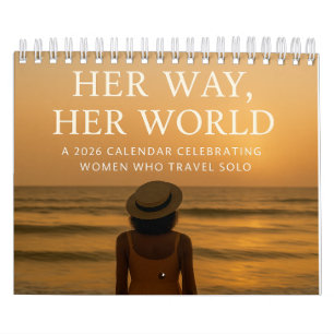 Calendário Seu Caminho, Seu Mundo: 2026 Solo Woman Traveler