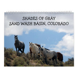 Calendário Shades of Gray Sand Wash Basin, Colorado