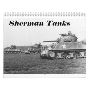 Calendário Sherman Tank Calendar