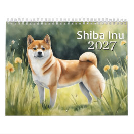 Calendário Shiba Inu 2027