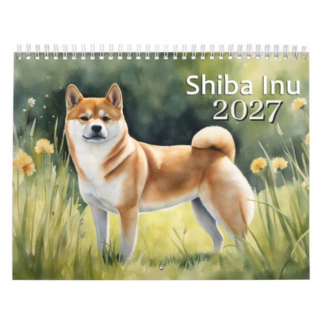 Calendário Shiba Inu 2027 (Capa)
