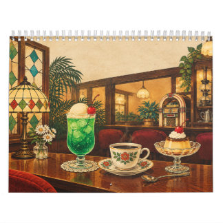 Calendário Showa Retro Japanese Kissaten Calendar