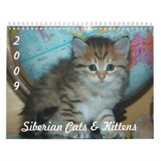 Calendário Siberian 2009 dos GATOS
