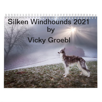 Calendário Silken Windhounds 221 por Vicky Groebl - Adultos 1