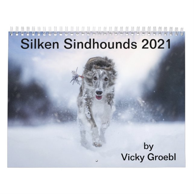 Calendário Silken Windhounds 221 por Vicky Groebl - Adultos 2 (Capa)