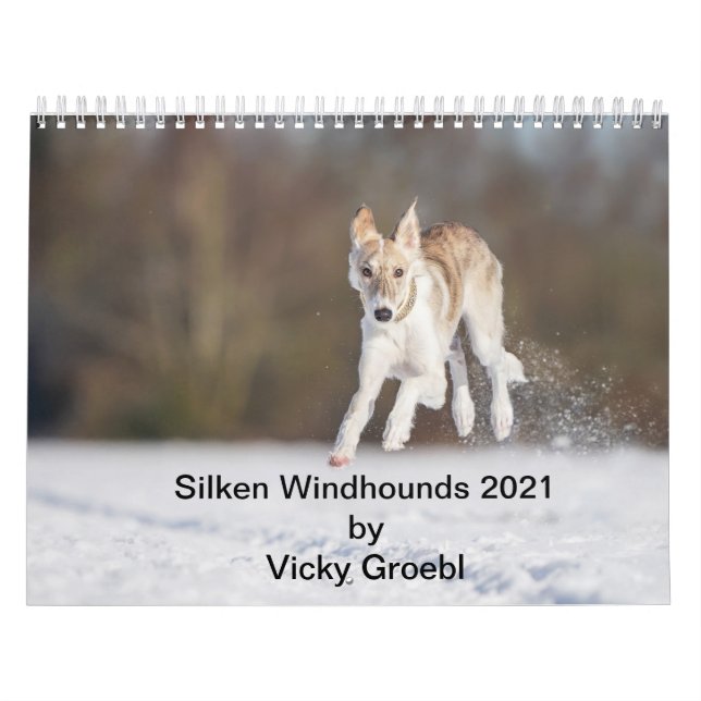 Calendário Silken Windhounds , por Vicky Groebl Puppies 1-2 (Capa)