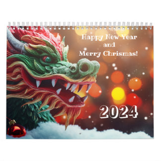 Calendário símbolo de dragão chinês 2024