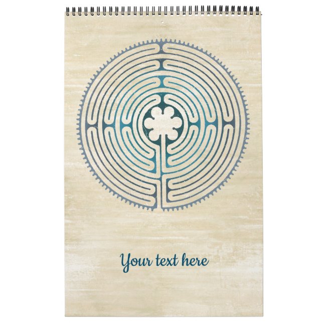 Calendário Símbolo de Geometria Sagrado - Chartres Labyrinth  (Capa)