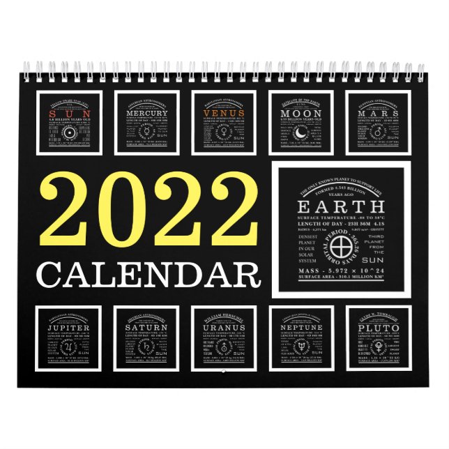 Calendário Símbolo Detalhado de Astronomia (Capa)
