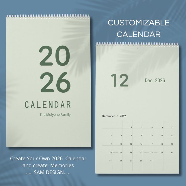 Calendário Simple Luxury calendar (Criador carregado)