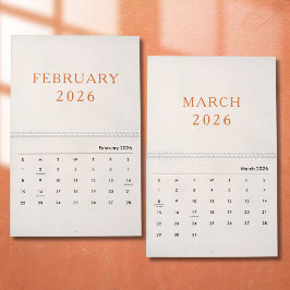 Calendário Simple Luxury Design Calendar