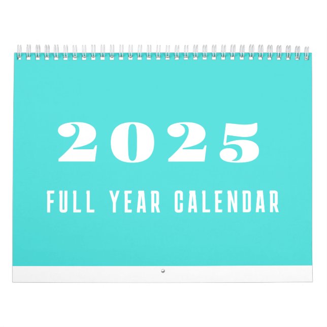 Calendário Simples 2025 Minimalista (Capa)