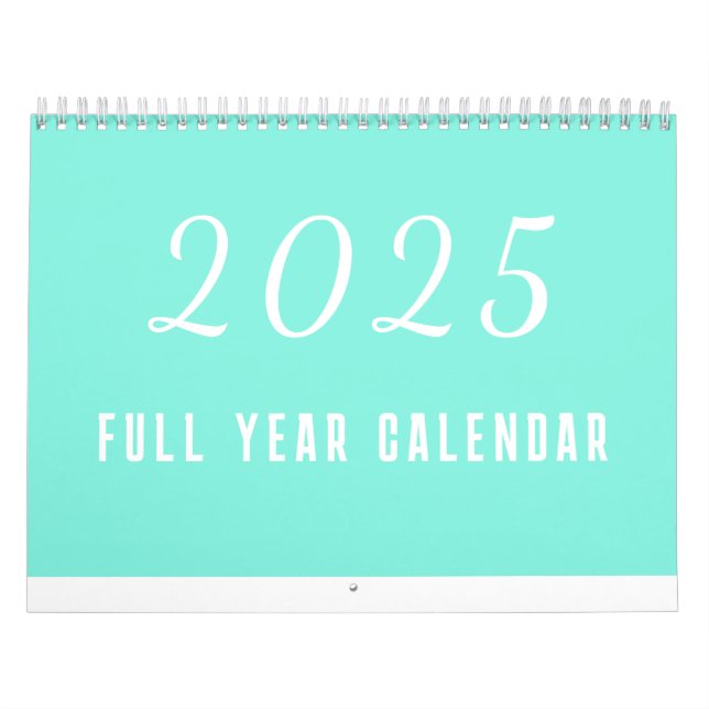 Calendário Simples 2025 Minimalista (Capa)