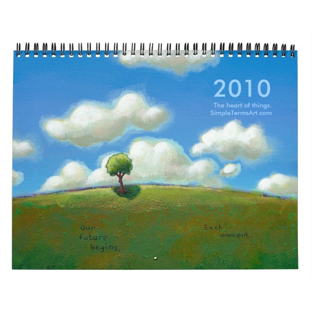 Calendário simples da arte de 2010 termos - feliz (Capa)